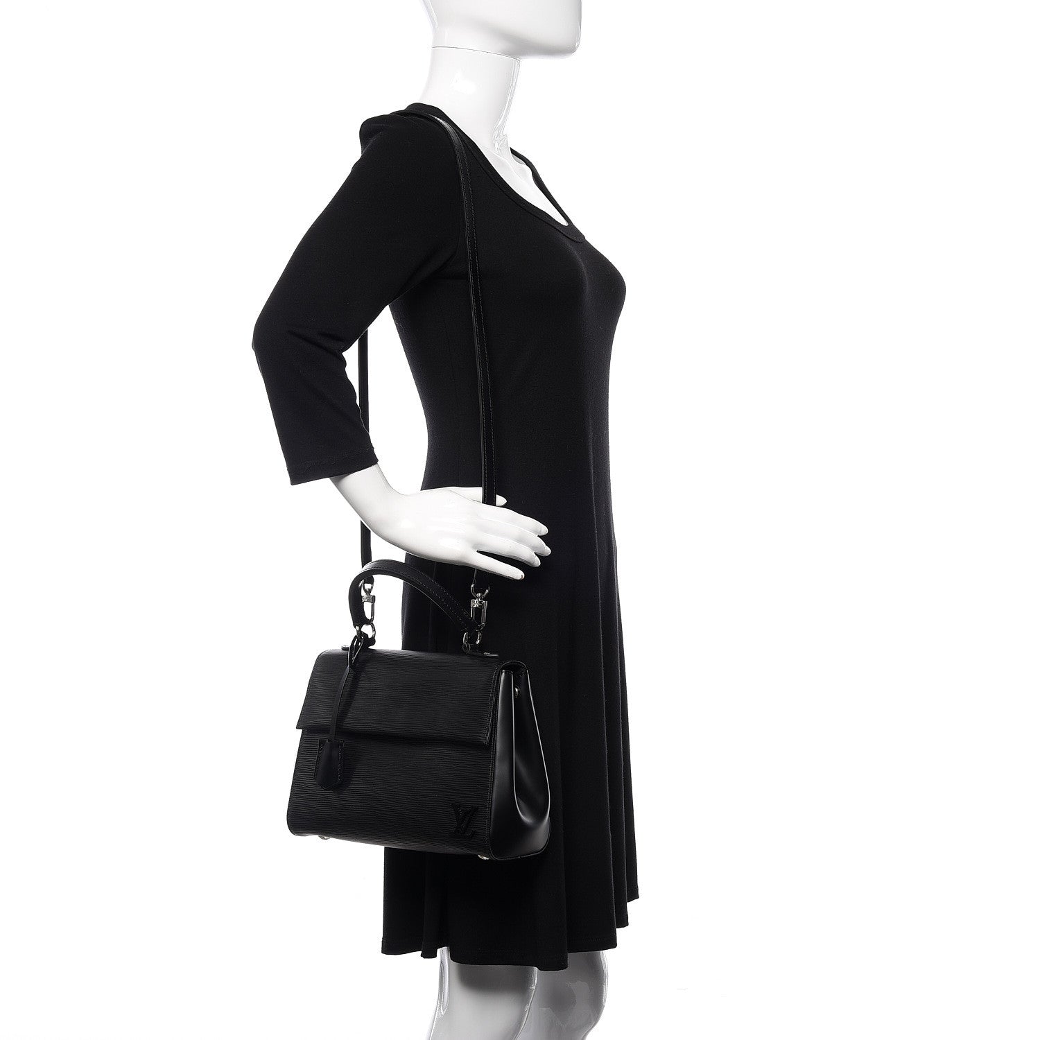 Louis Vuitton Epi Cluny BB Black 2 of 10
