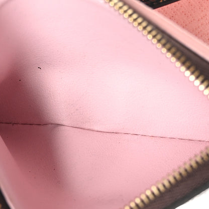 Louis Vuitton Damier Ebene Victorine Wallet Rose Ballerine 6 of 8