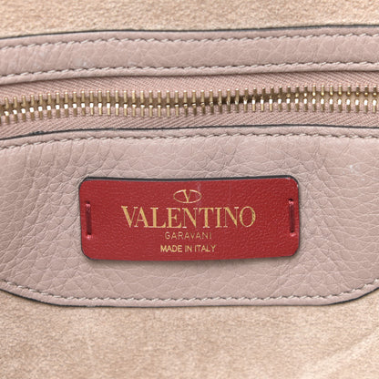 Valentino Garavani Grained Calfskin Rockstud Shoulder Tote Poudre 6 of 13