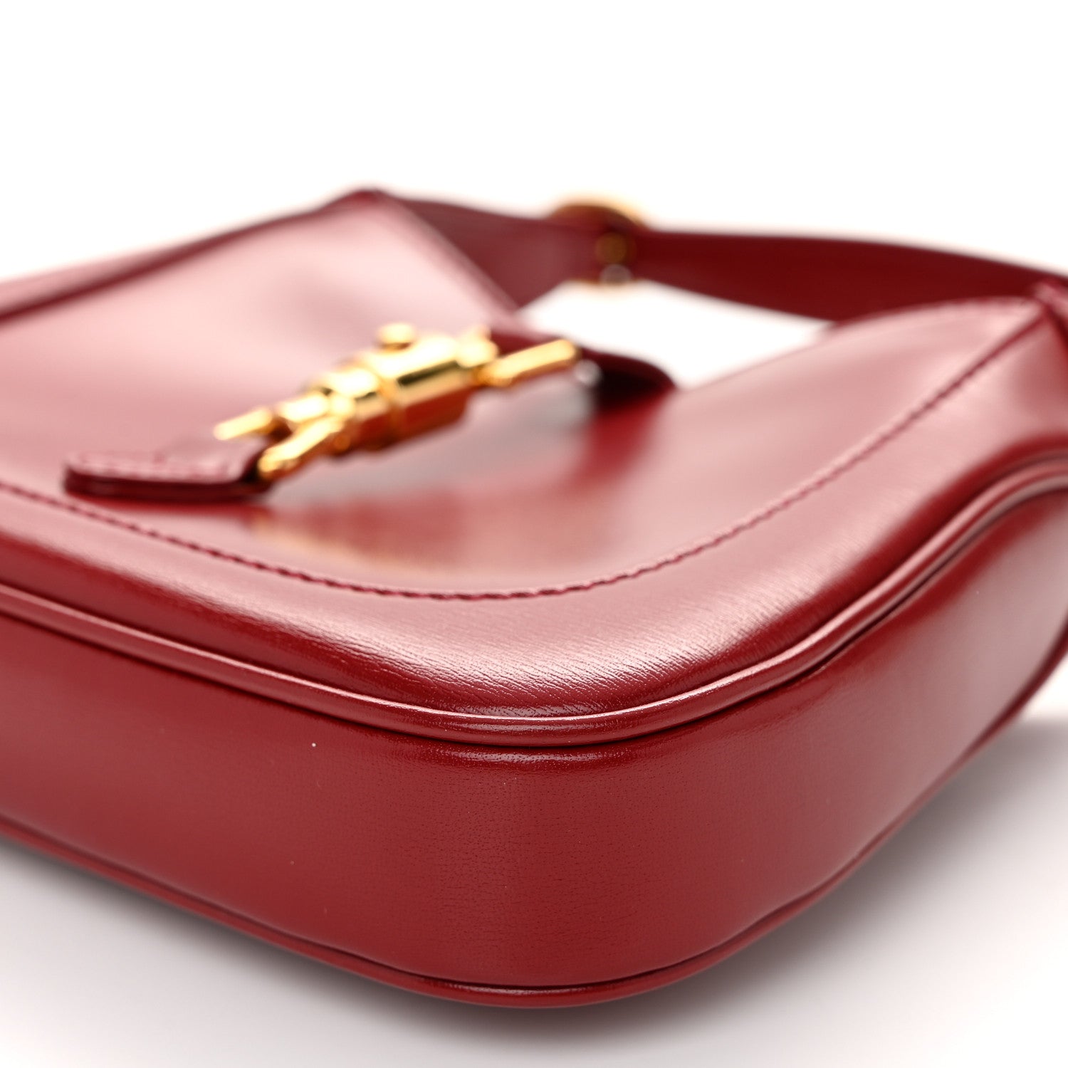 Gucci Boarded Dyana Lux Calfskin Mini Jackie 1961 Hobo New Cherry Red 9 of 10