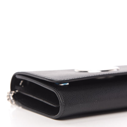 Fendi Vitello Cruise F is Fendi Wallet on Chain Black 6 of 10