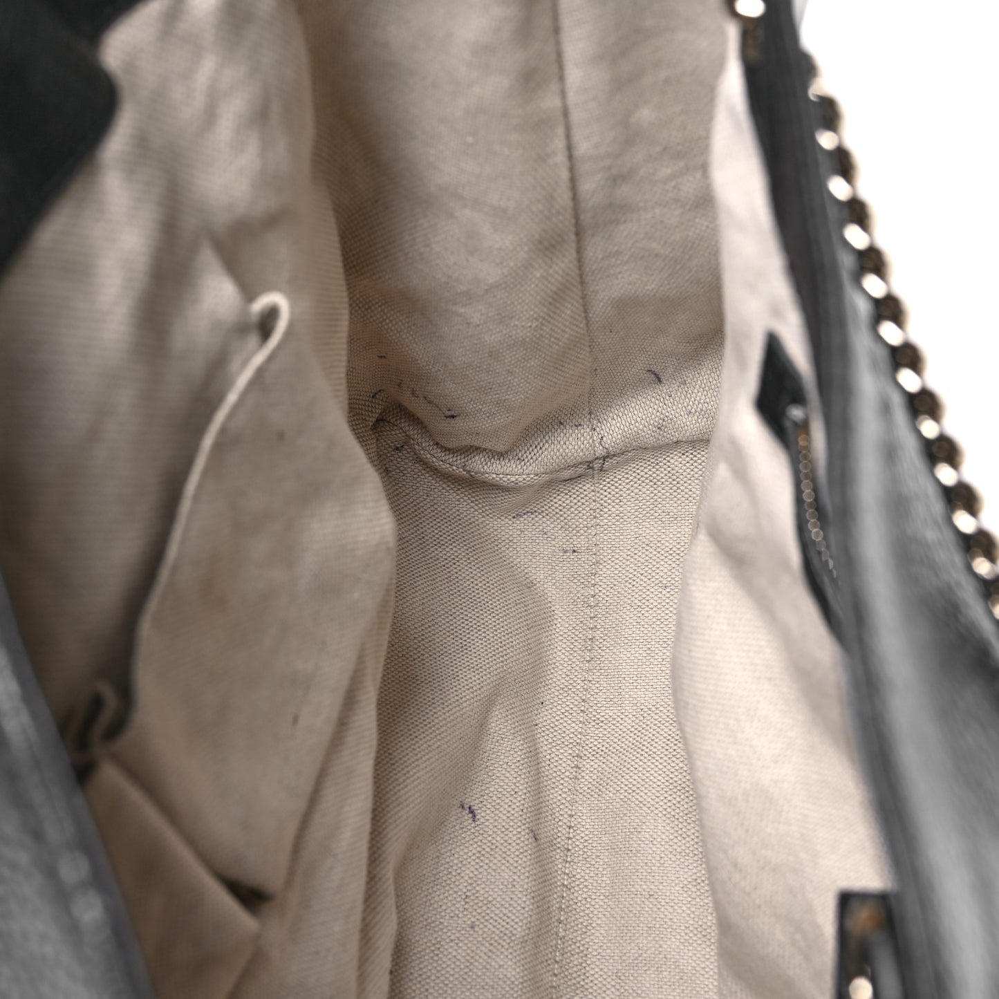 Pebbled Calfskin Large Soho Chain Shoulder Bag Black