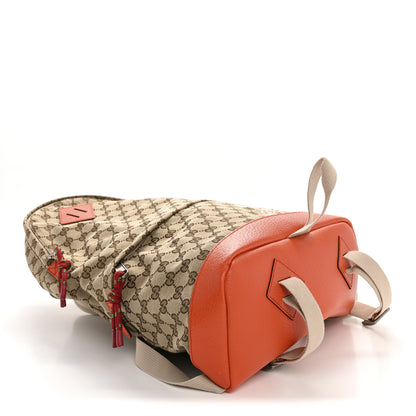Gucci X THE NORTH FACE Monogram Textured Dollar Calfskin Embroidered Beige Ebony Mystic White Deep Orange 4 of 11