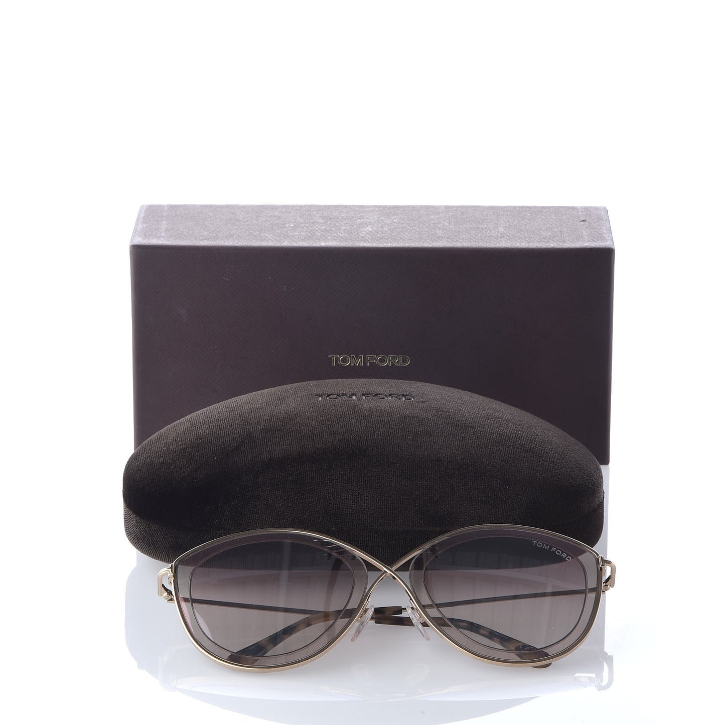 Sascha 02 Round Sunglasses TF604 Gold Tortoise