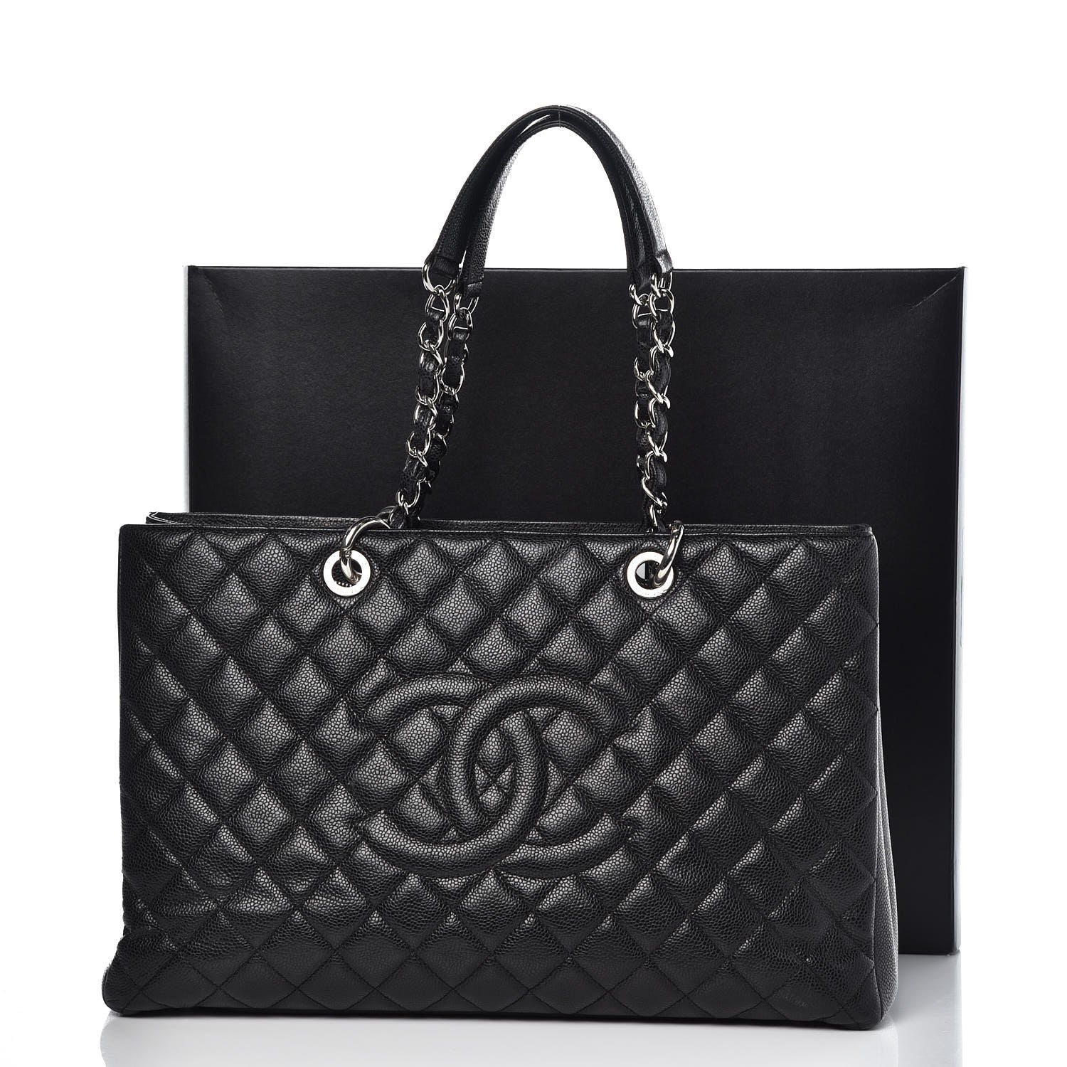 Chanel Caviar Quilted XL Grand Shopping Tote GST Black 20 of 20