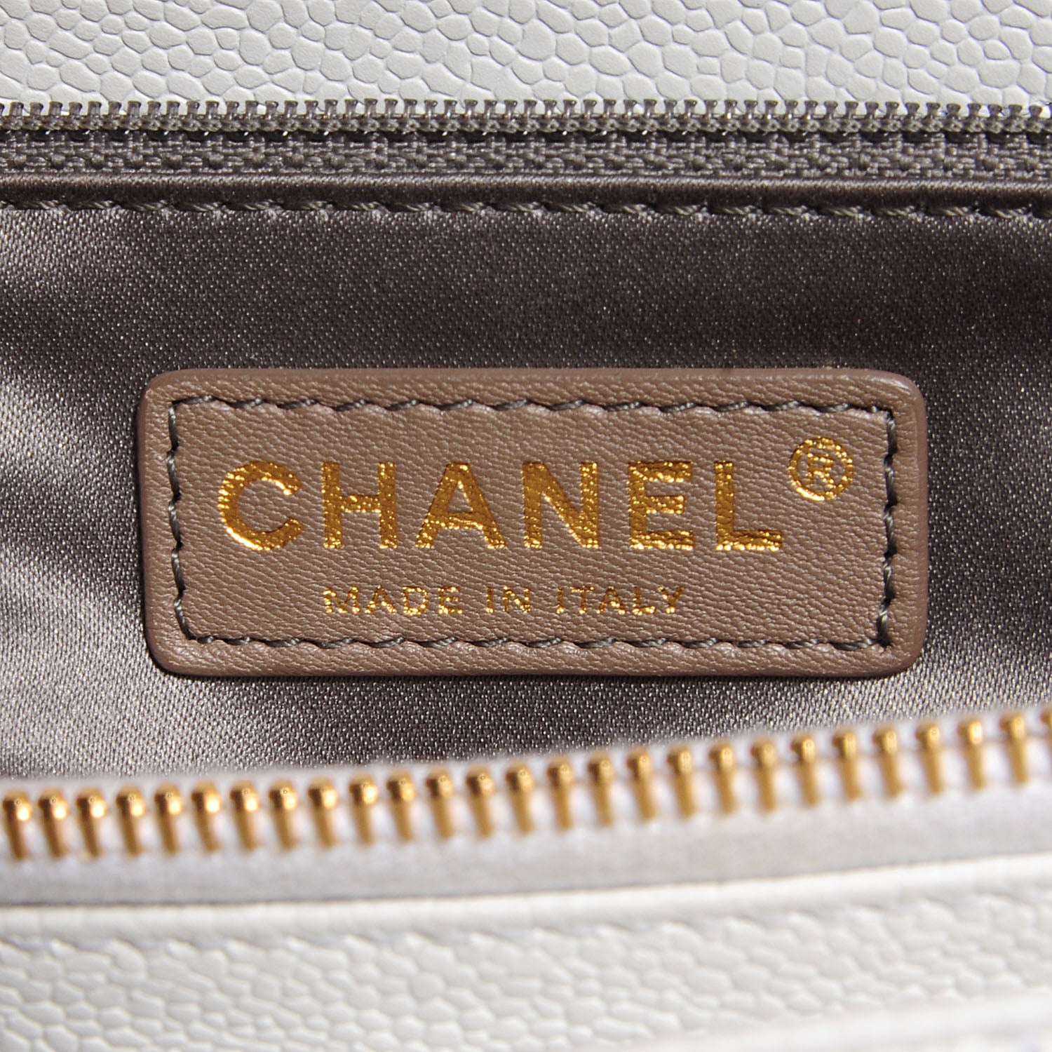 Chanel Caviar Quilted Grand Shopping Tote GST White 6 of 7