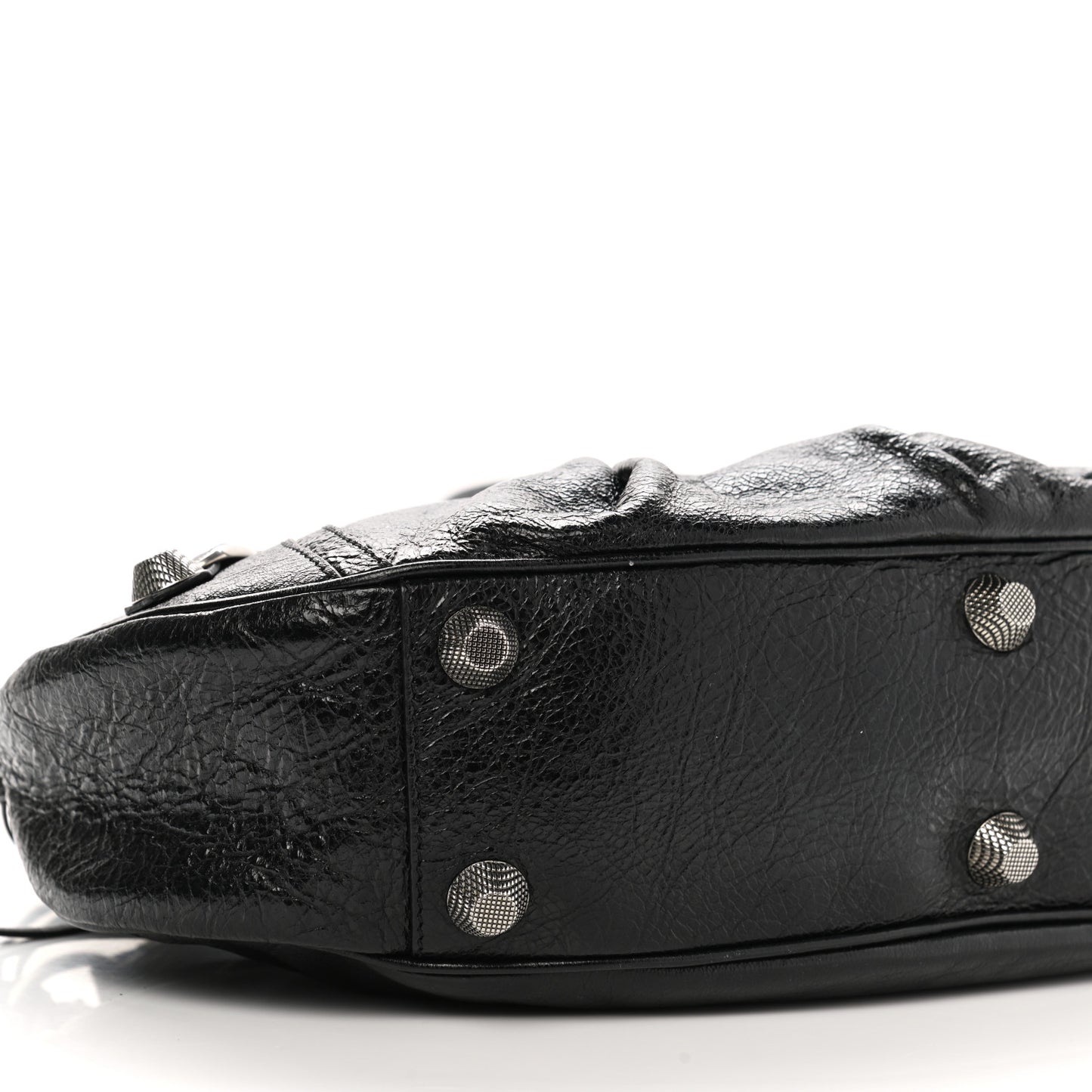Agneau Arena Small Le Cagole Shoulder Bag Black