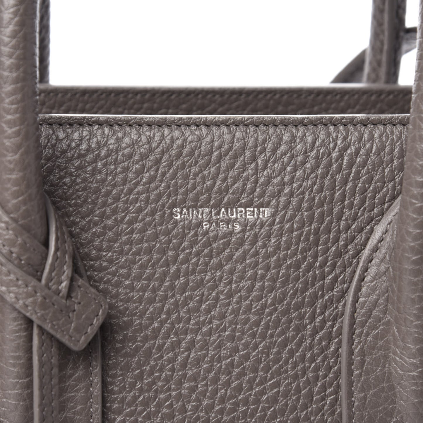 Grained Calfskin Small Sac De Jour Dark Anthracite