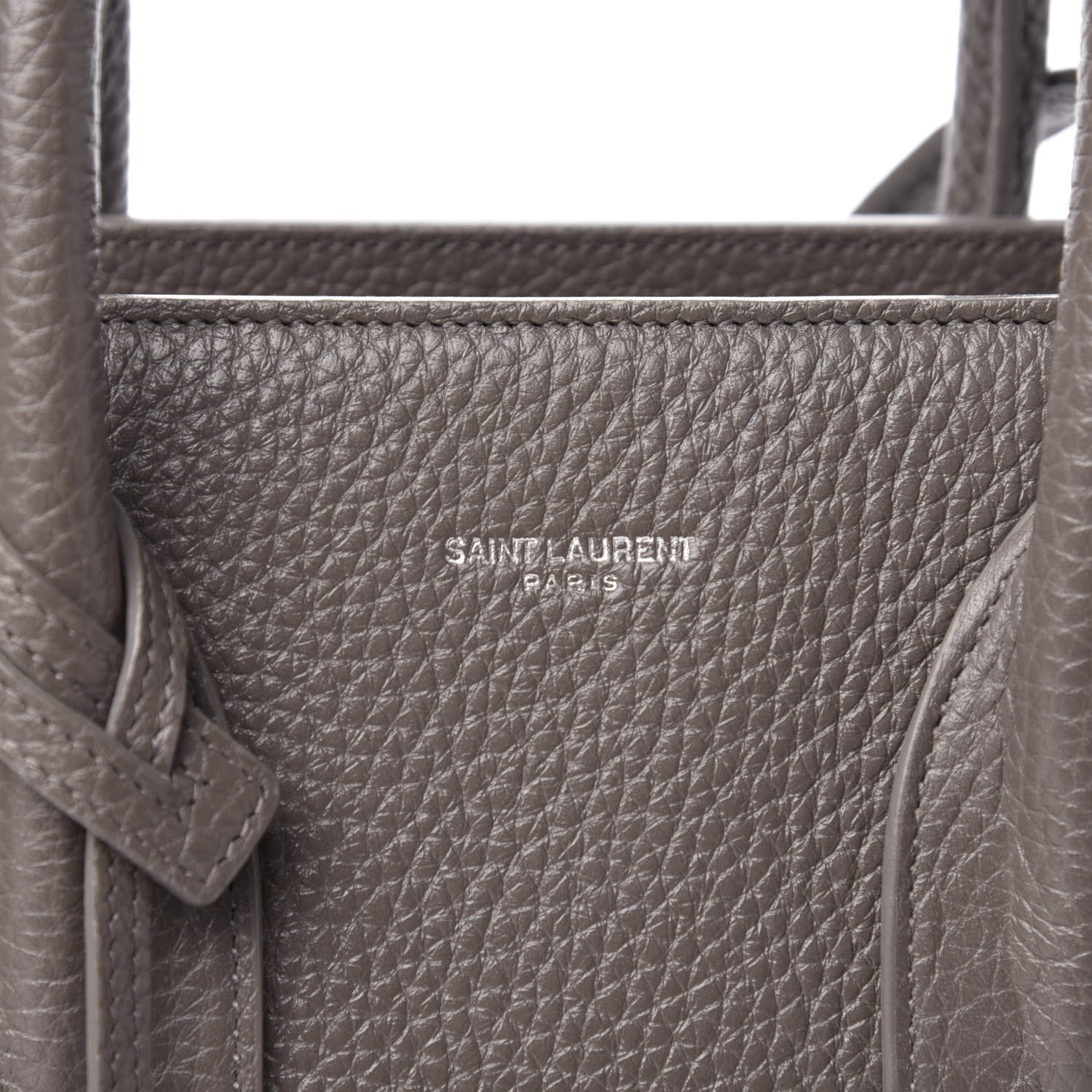 Saint Laurent Grained Calfskin Small Sac De Jour Dark Anthracite 9 of 9
