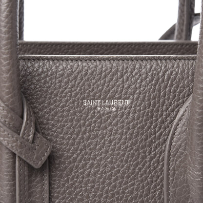 Saint Laurent Grained Calfskin Small Sac De Jour Dark Anthracite 9 of 9