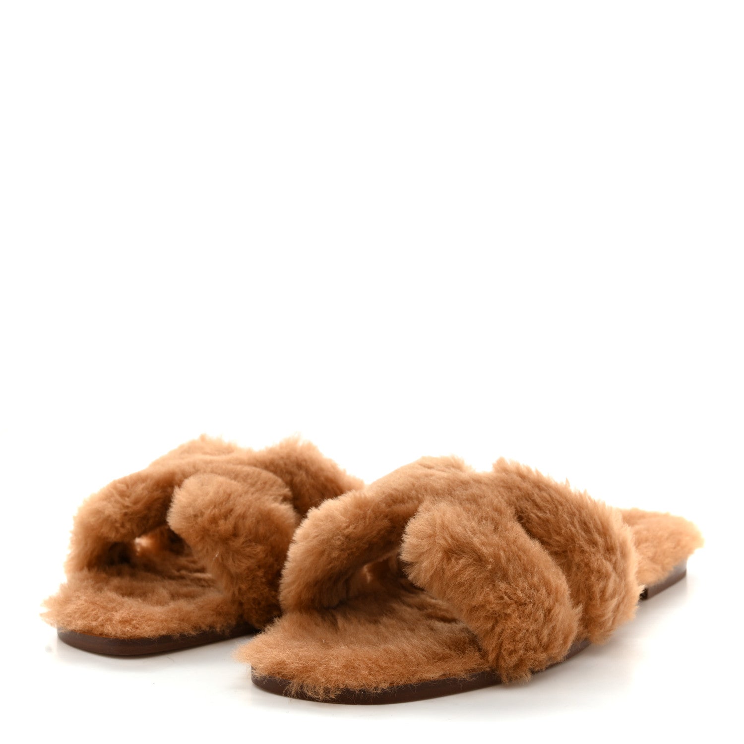 Hermes Woolskin Oran Sandals 40 Naturel 1798279 – FASHIONPHILE