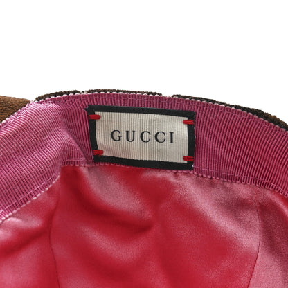 Gucci Velvet GG Monogram Baseball Hat L Brown 7 of 8