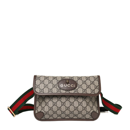 Gucci GG Supreme Monogram Neo Vintage Web Belt Bag Brown 1 of 11