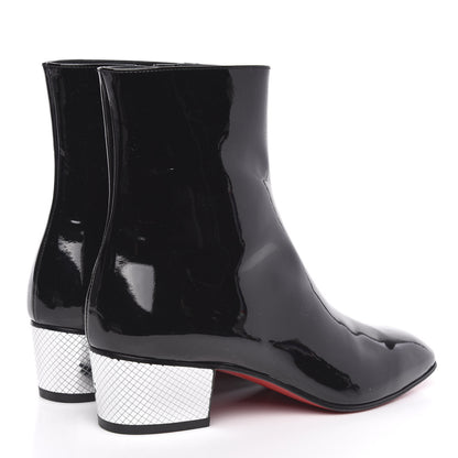 Christian Louboutin Patent Palace Disco Ball Donna 40 Ankle Boots 38 Black 4 of 7