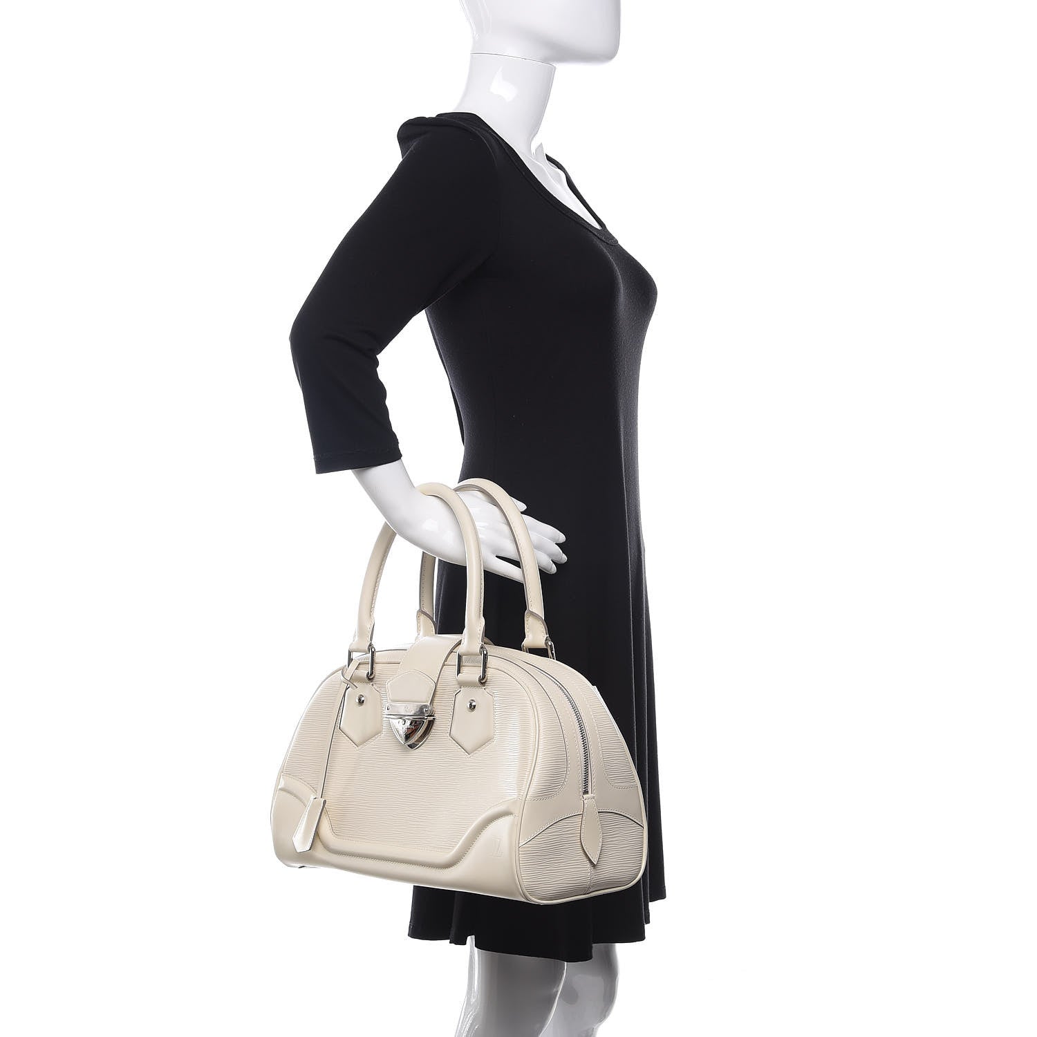 Louis Vuitton Epi Bowling Montaigne GM Ivory 2 of 10