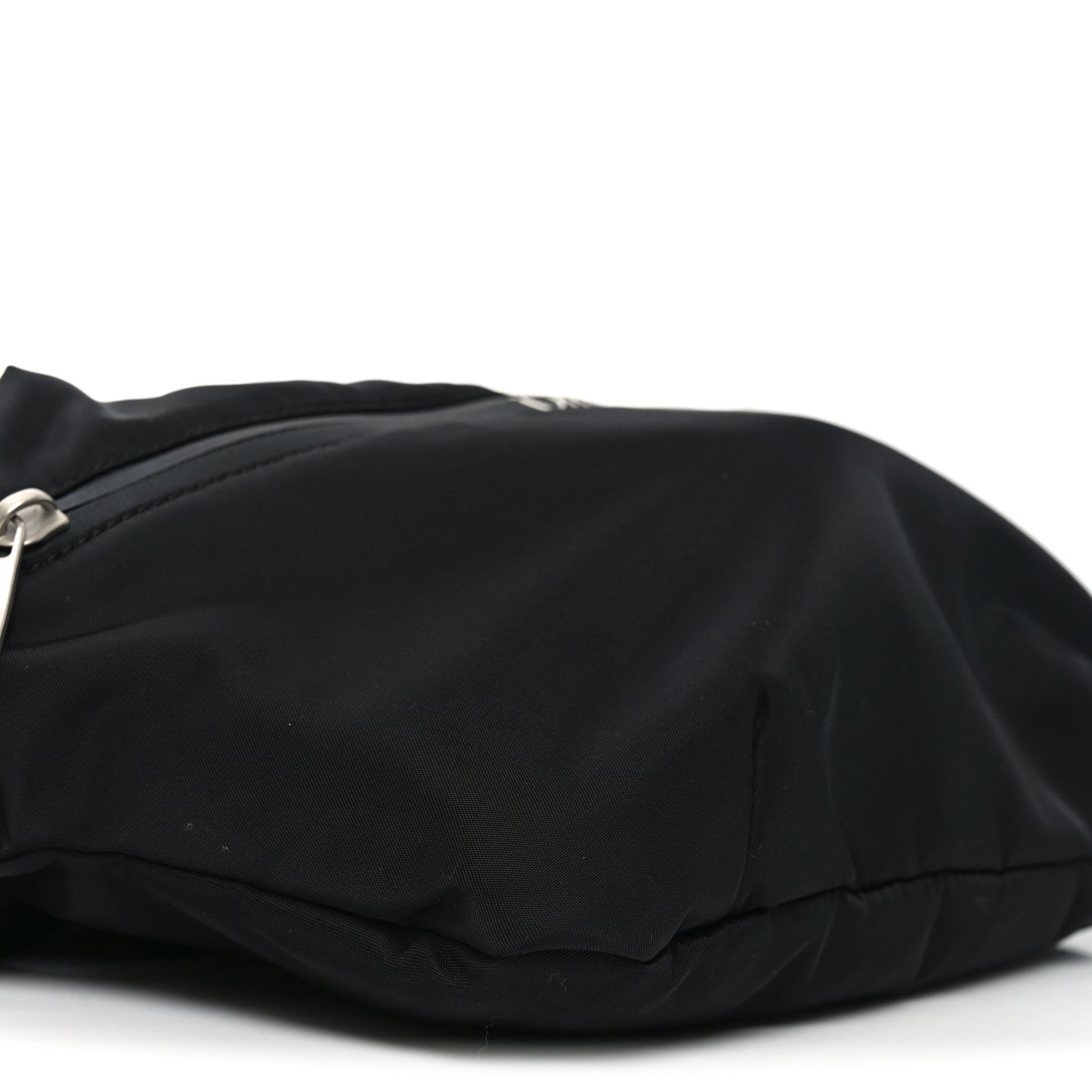 Nylon Logo Print Belt Bag Black