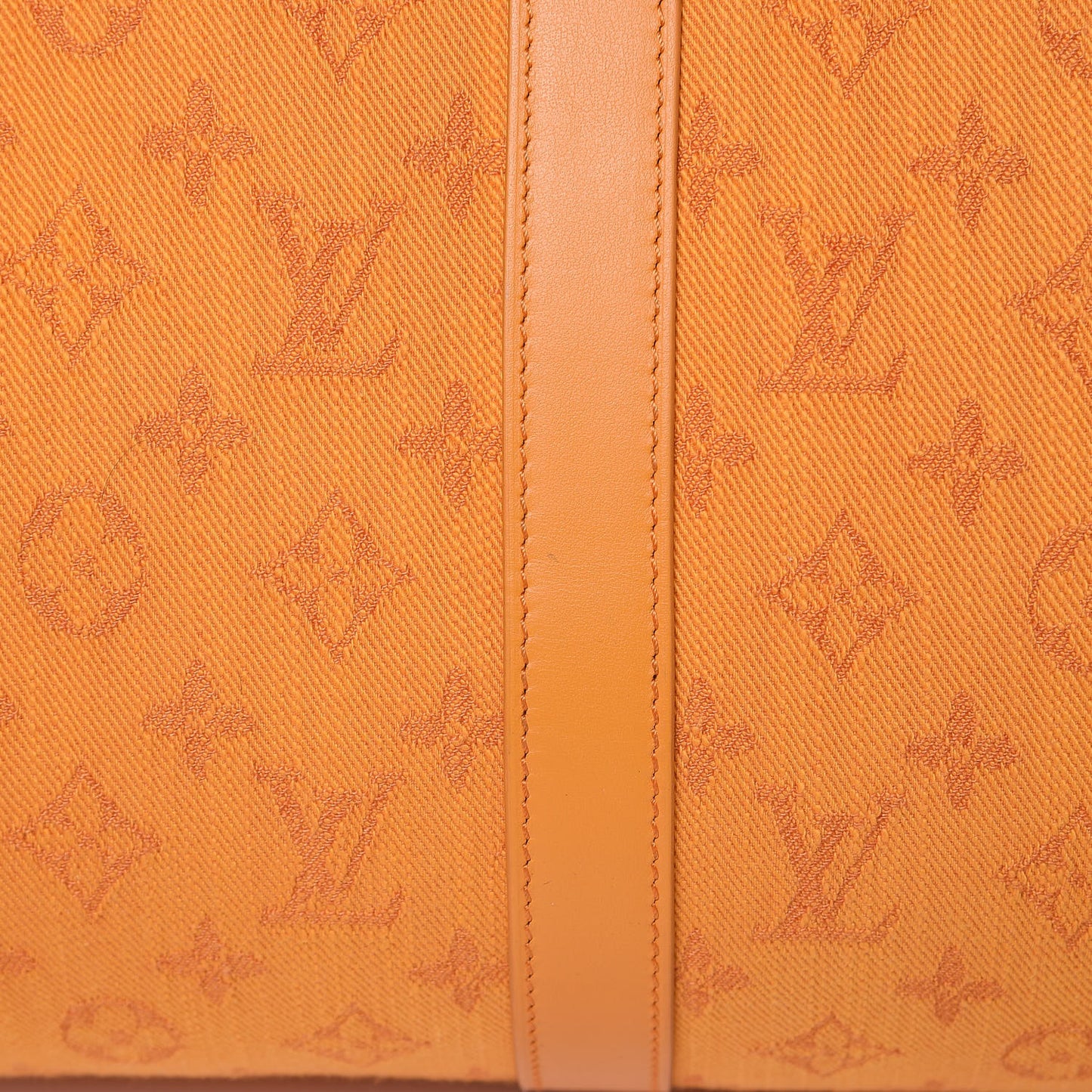 Denim Monogram Keepall Bandouliere 50 Ocre