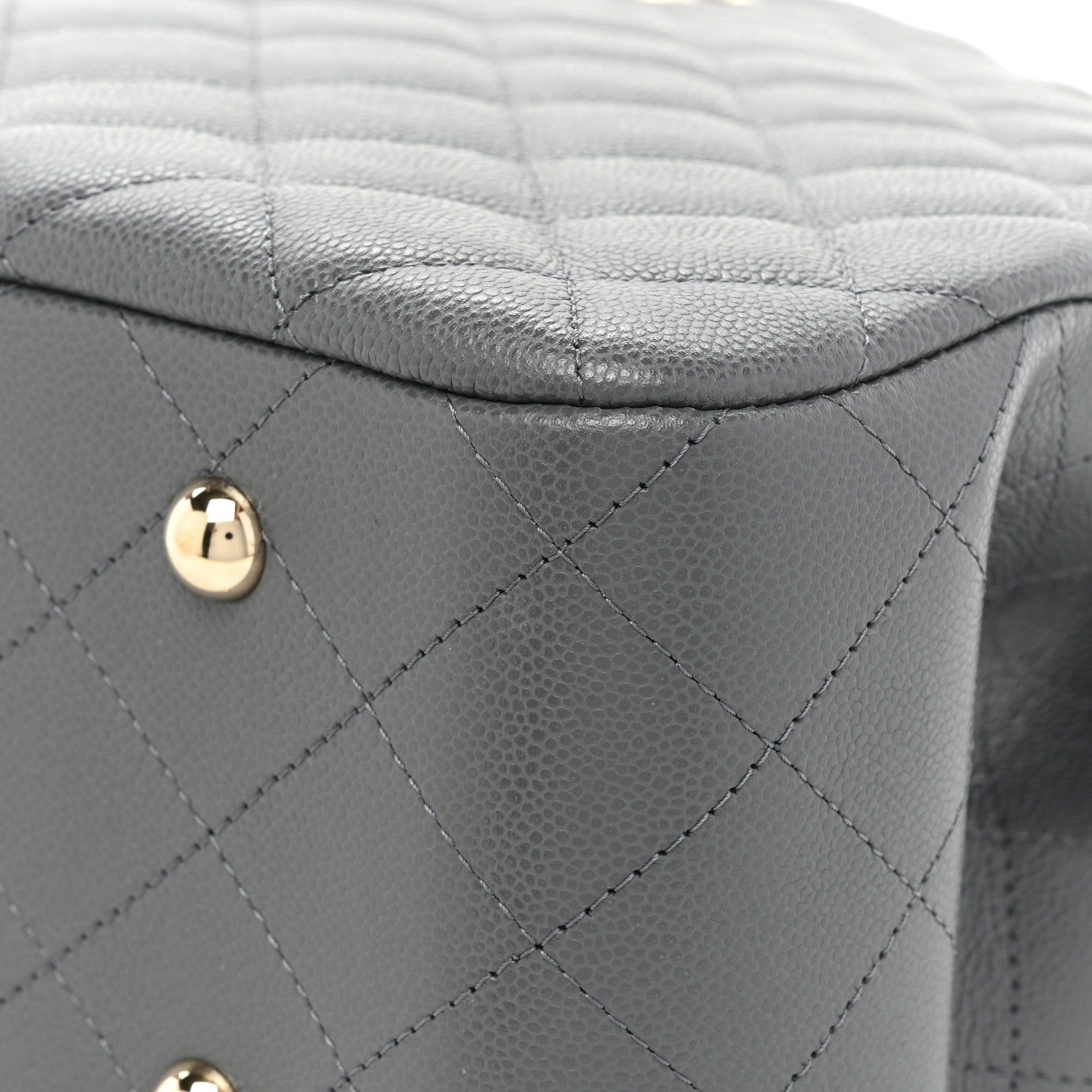 Chanel Caviar Quilted Large CC Shopping Tote Dark Grey 12 of 15