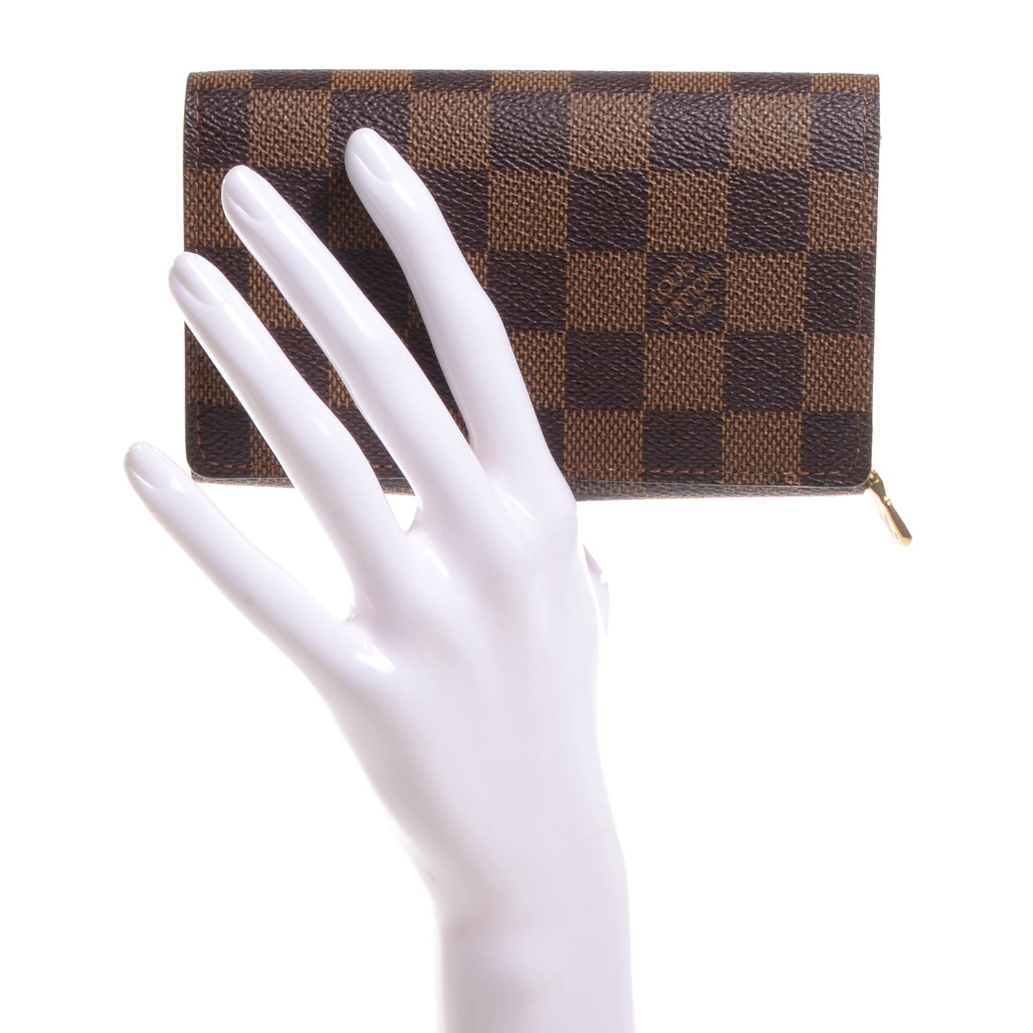 Louis Vuitton Damier Ebene Compact Zippy Wallet 2 of 8