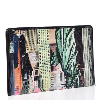 Balenciaga Agneau Arena NYC Bazar Pouch Rose Black Gris Rouge 3 of 7