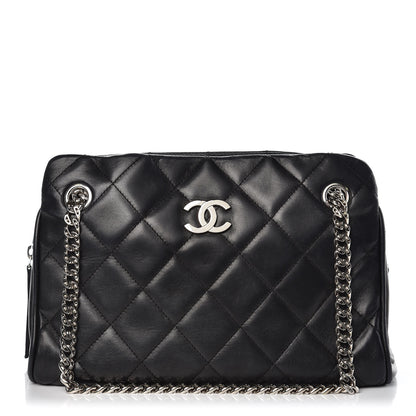 Chanel Lambskin Quilted Shoulder Bag Black 1 of 18