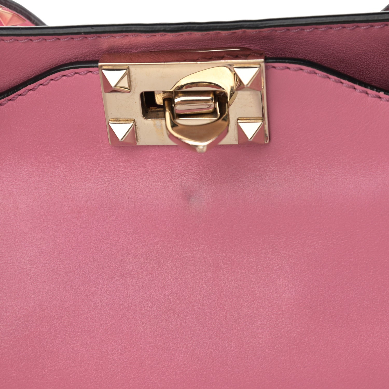 Valentino Garavani Vitello Small Rockstud Tote Ninphea 16 of 20