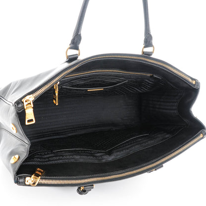 Prada Saffiano Lux Extra Large Galleria Double Zip Tote Black 5 of 9