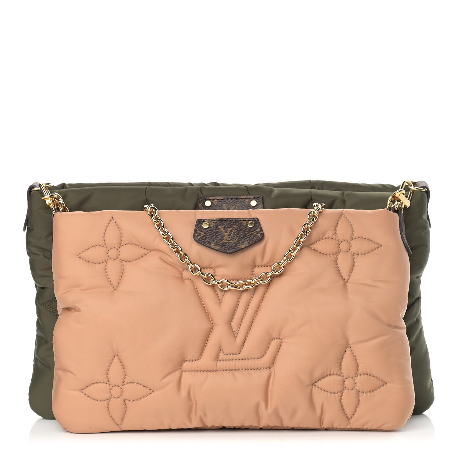 Louis Vuitton Econyl Monogram Pillow Maxi Multi Pochette Accessories Kaki Beige 1 of 9