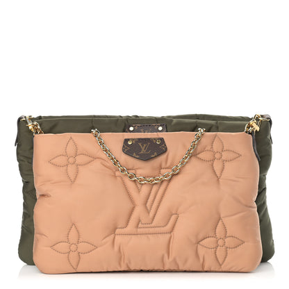 Louis Vuitton Econyl Monogram Pillow Maxi Multi Pochette Accessories Kaki Beige 1 of 9