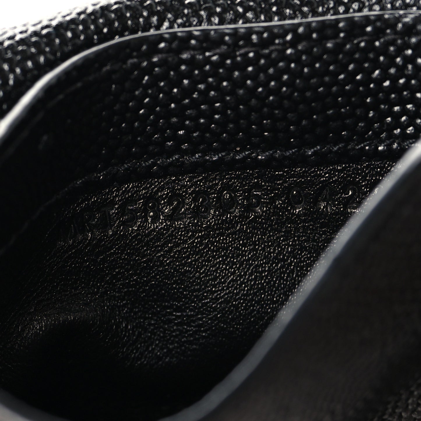 Grain De Poudre Uptown Monogram Card Case Black