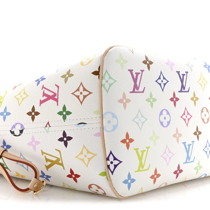 Louis Vuitton LV x TM Monogram Multicolor Neverfull MM White 9 of 11