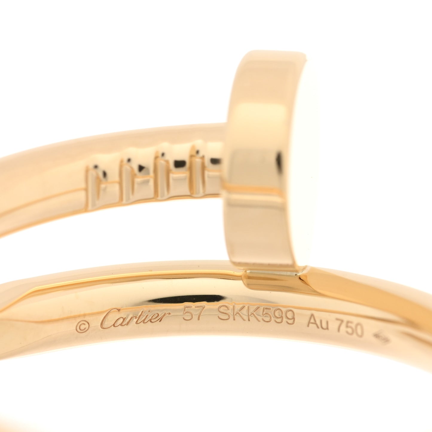 18K Yellow Gold Juste Un Clou Ring 57 8