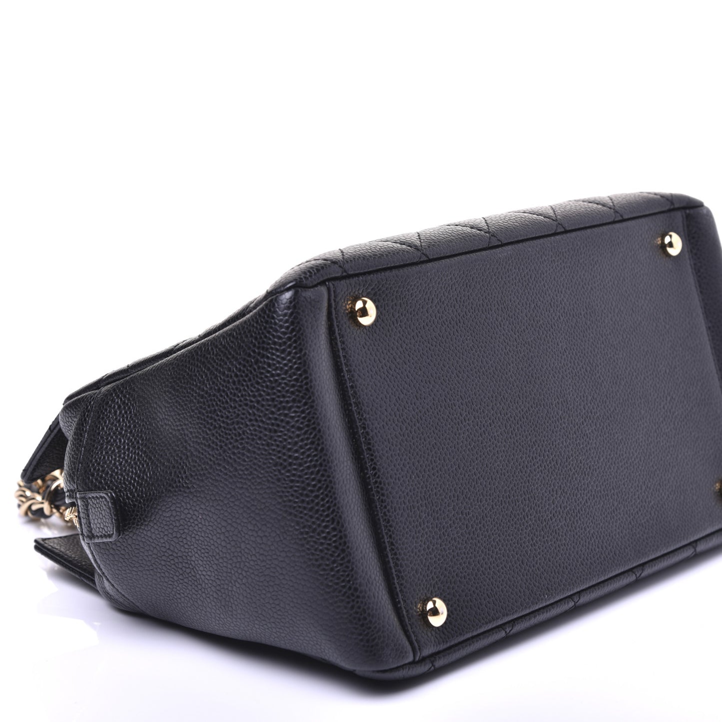 Caviar Quilted Petit Timeless Tote PTT Black