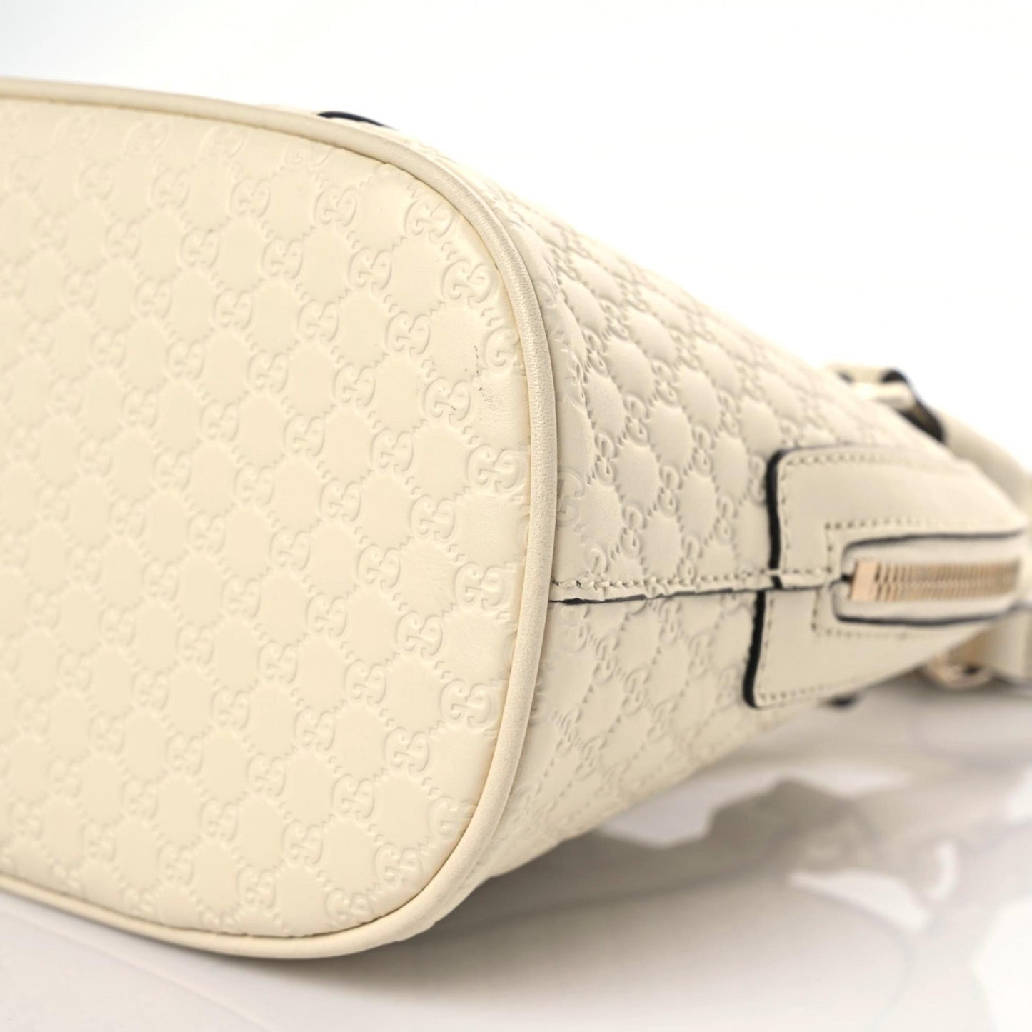 Soft Microguccissima Mini Dome Bag Ivoire