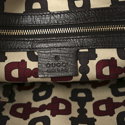 Gucci Monogram Medium Jolicoeur Tote Dark Brown 6 of 10
