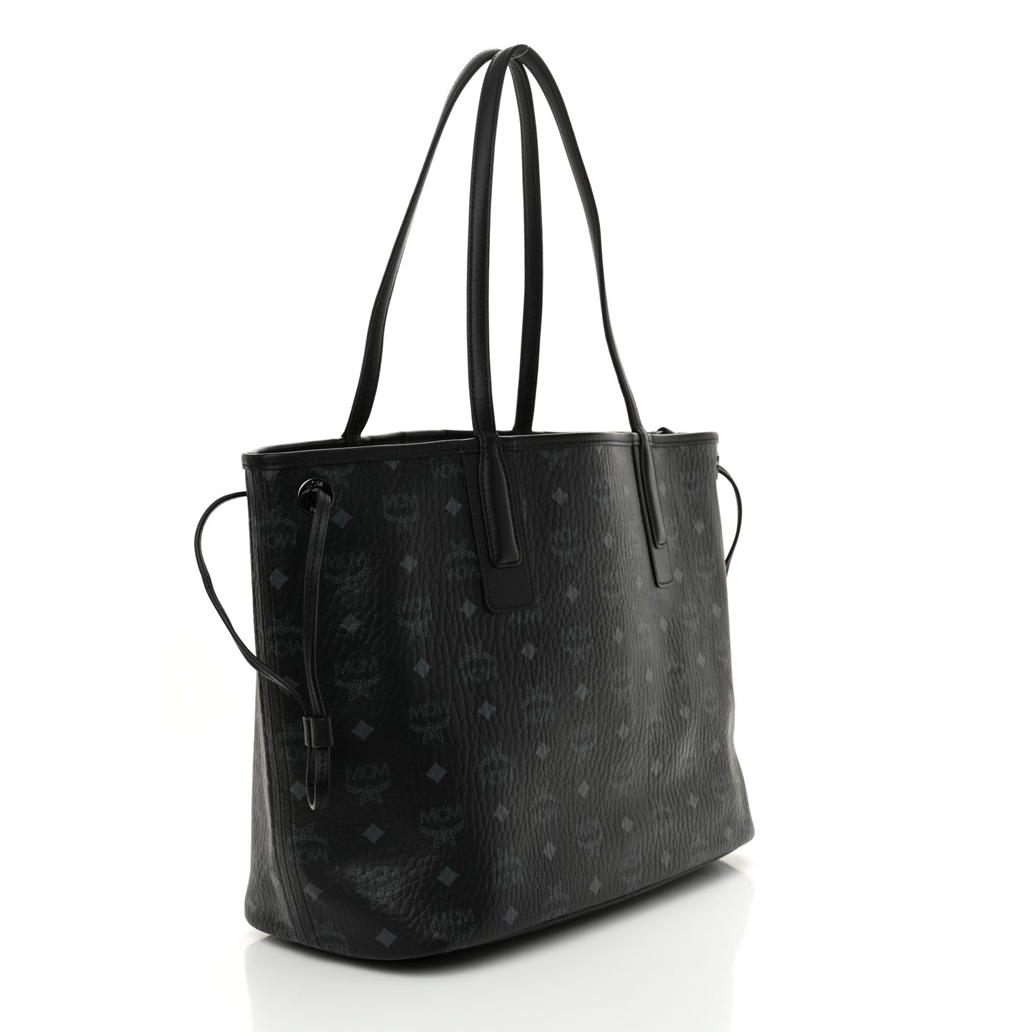 Visetos Medium Liz Reversible Shopper Tote Black