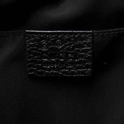 Gucci Nylon Monogram Medium Light Single Buckle Backpack Black 6 of 10