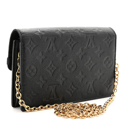 Louis Vuitton Empreinte Vavin Chain Wallet Black 3 of 10