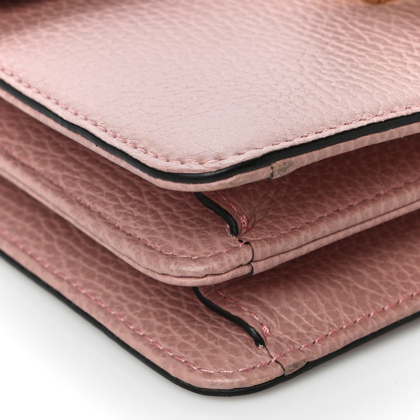 Dollar Calfskin Small Interlocking G Shoulder Bag Soft Pink