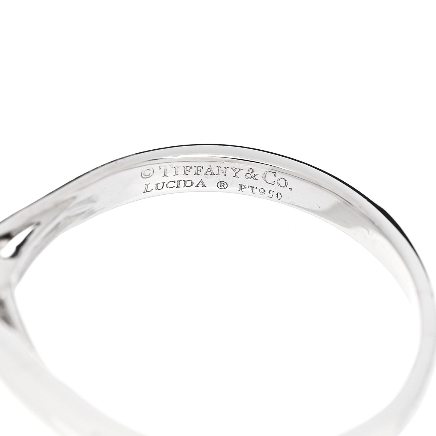 Platinum Diamond .54ct Solitaire Lucida Engagement Ring 54 6.75