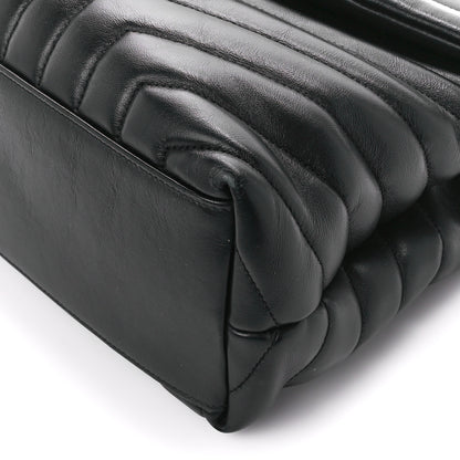 Saint Laurent Calfskin Y Quilted Monogram Medium Loulou Chain Satchel Black 11 of 12