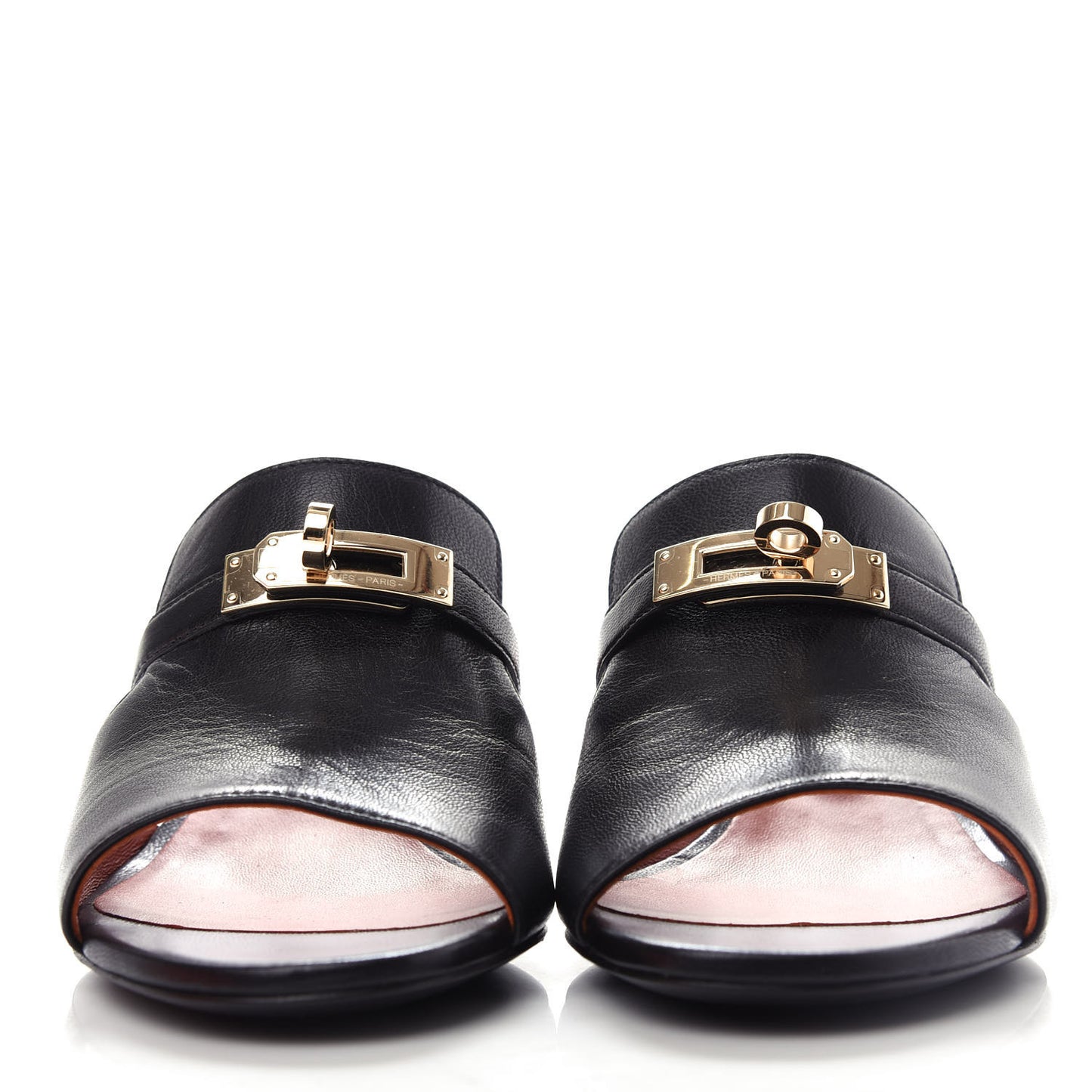 Goatskin Candy Sandals 36 Black