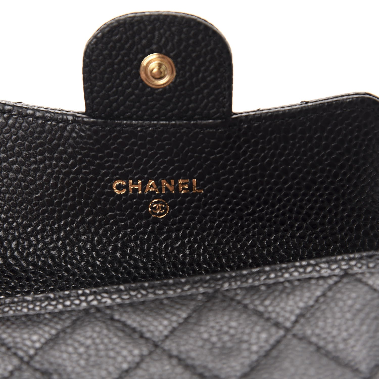 Chanel Caviar Quilted Flap Card Holder Black 6 of 9
