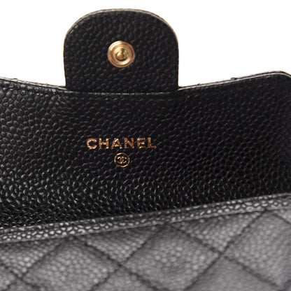 Chanel Caviar Quilted Flap Card Holder Black 6 of 9