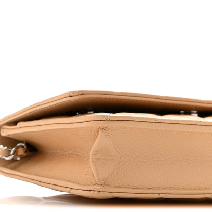 Chanel Caviar Quilted Wallet On Chain WOC Beige 10 of 13