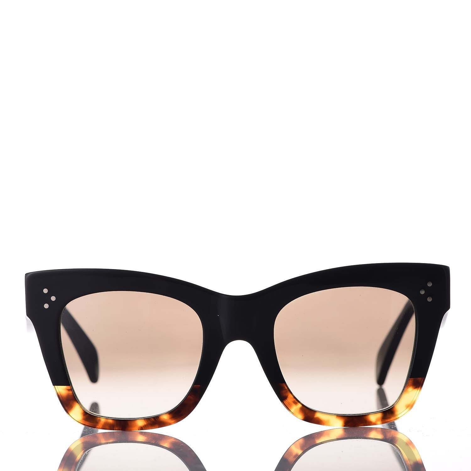 Celine Catherine Sunglasses CL 41098/F/S Black Havana 2 of 6