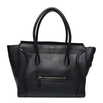 Celine Smooth Calfskin Shoulder Luggage Black 1 of 13