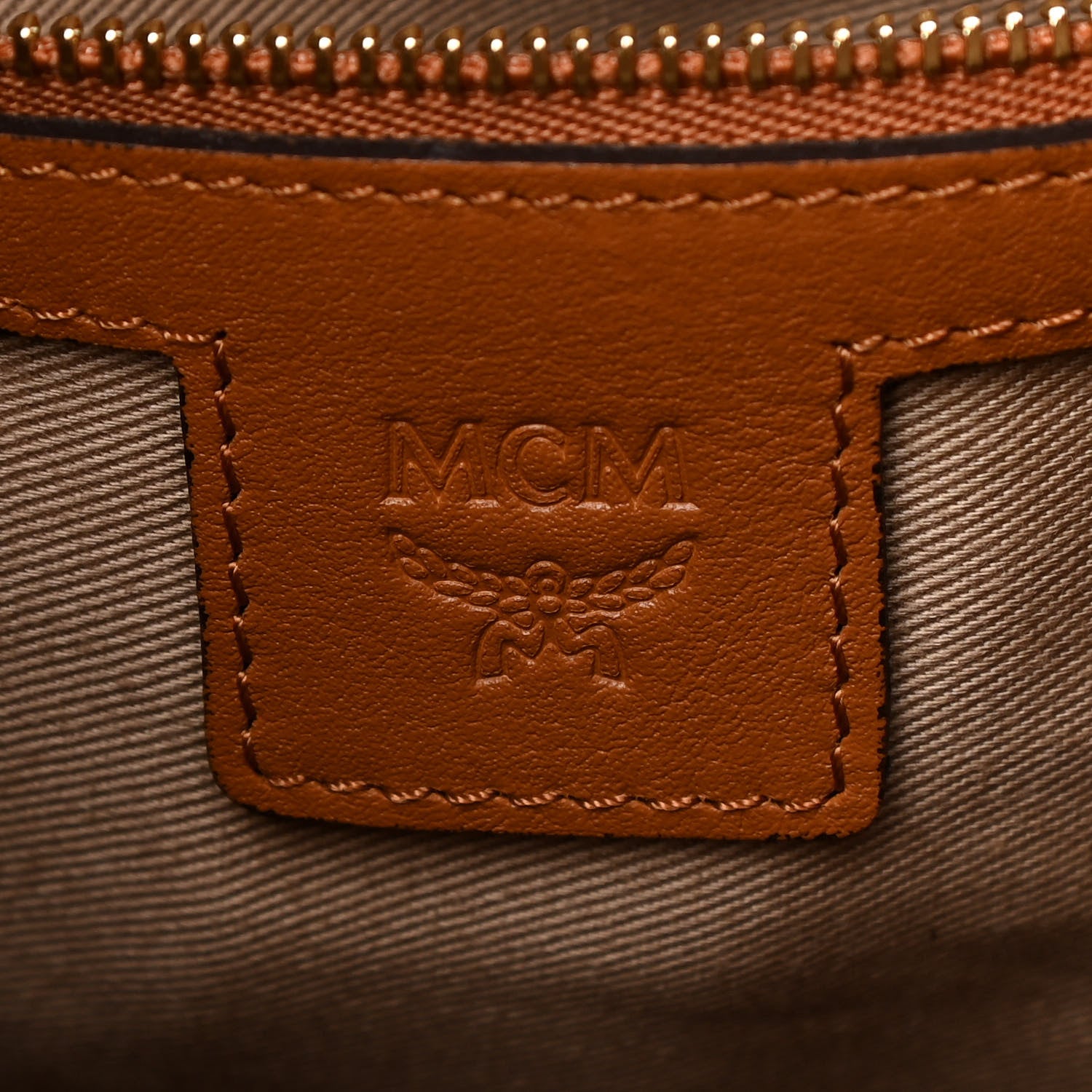 MCM Visetos Brandenburg Backpack Cognac 7 of 10
