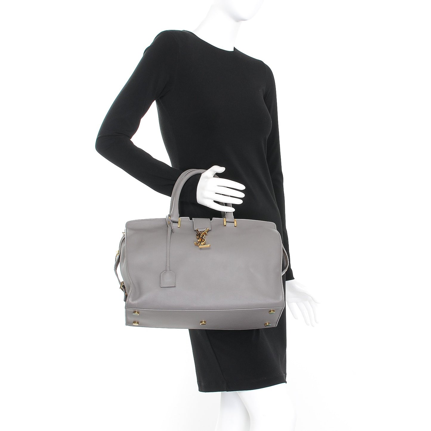 Smooth Calfskin Medium Cabas Monogram Fog