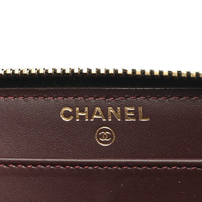Chanel Caviar Quilted Large Gusset Zip Around Wallet Black 6 of 9